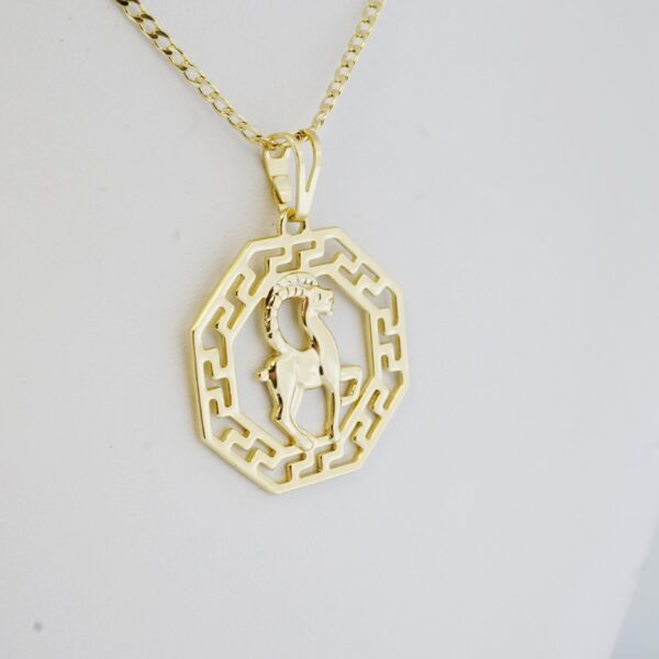 Cadena de Acero Inoxidable Bañada en Oro 14K – CH1333-1 - Imagen 2