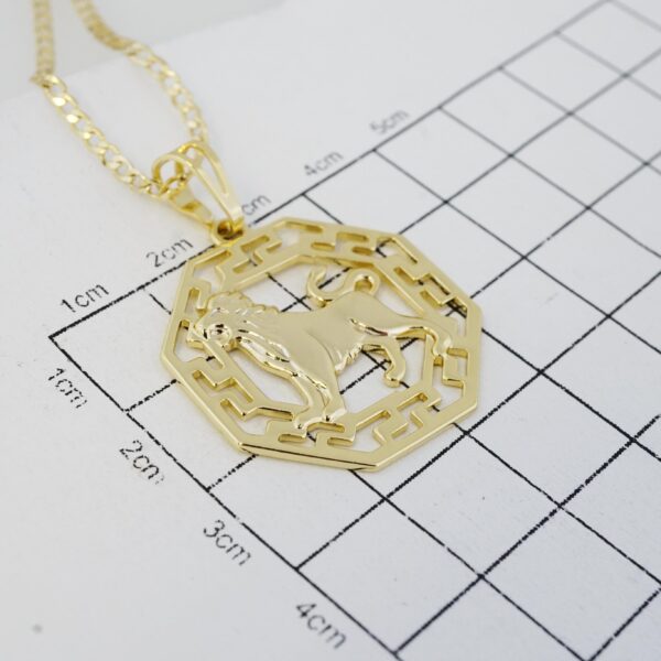 Cadena de Acero Inoxidable Bañada en Oro 14K – CH1328-1 - Imagen 3