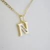 Cadena de Acero Inoxidable Bañada en Oro 14K – CH1282 - Imagen 2