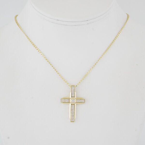 Cadena de Acero Inoxidable Bañada en Oro 14K – CH1331-1