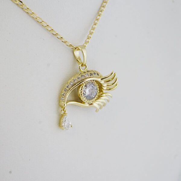 Cadena de Acero Inoxidable Bañada en Oro 14K – CH1337-1 - Imagen 2