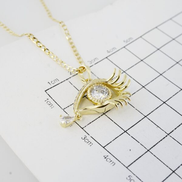 Cadena de Acero Inoxidable Bañada en Oro 14K – CH1337-1 - Imagen 3