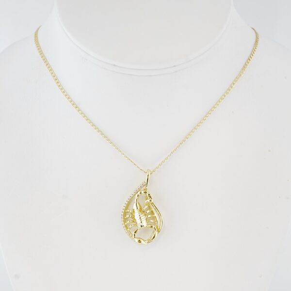 Cadena de Acero Inoxidable Bañada en Oro 14K – CH1342-1