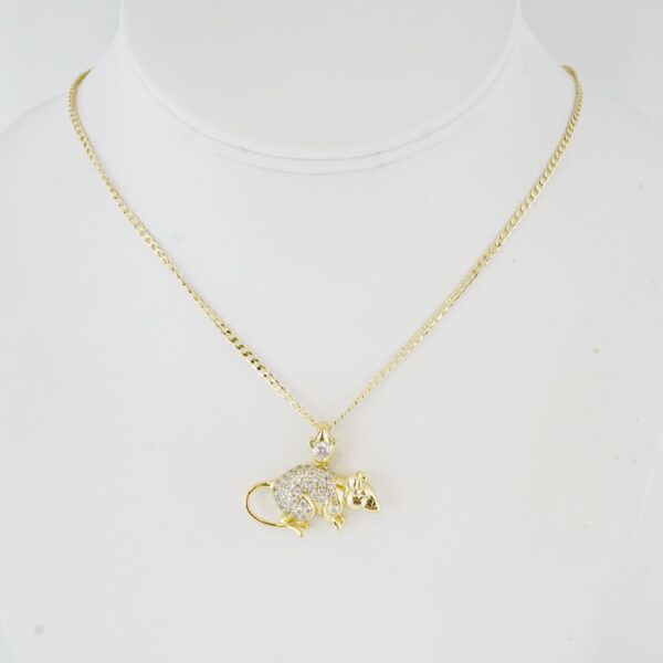 Cadena de Acero Inoxidable Bañada en Oro 14K – CH1347-1