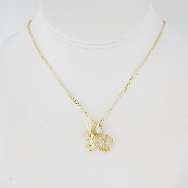 Cadena de Acero Inoxidable Bañada en Oro 14K – CH1346-1