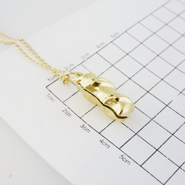 Cadena de Acero Inoxidable Bañada en Oro 14K – CH1317-1 - Imagen 3