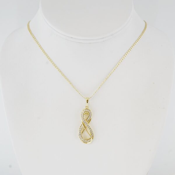 Cadena de Acero Inoxidable Bañada en Oro 14K – CH1323-1