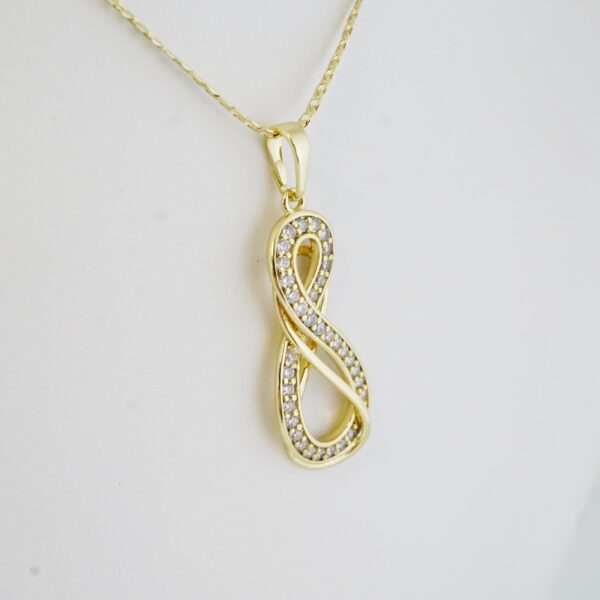 Cadena de Acero Inoxidable Bañada en Oro 14K – CH1323-1 - Imagen 2