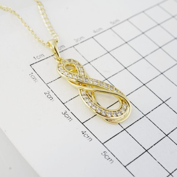 Cadena de Acero Inoxidable Bañada en Oro 14K – CH1323-1 - Imagen 3