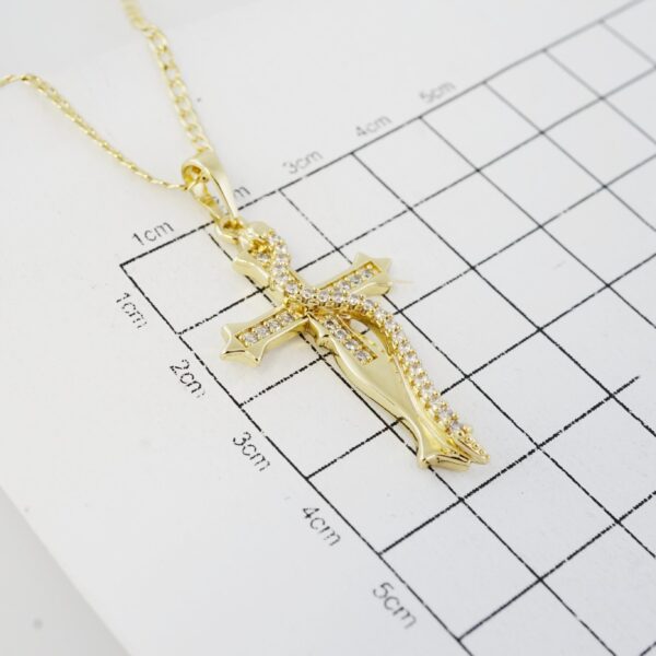Cadena de Acero Inoxidable Bañada en Oro 14K – CH1321-1 - Imagen 3