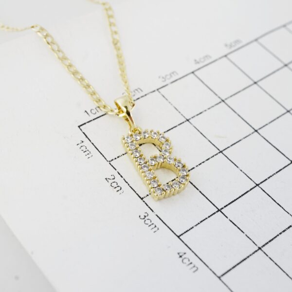 Cadena de Acero Inoxidable Bañada en Oro 14K – CH1293-1 - Imagen 3