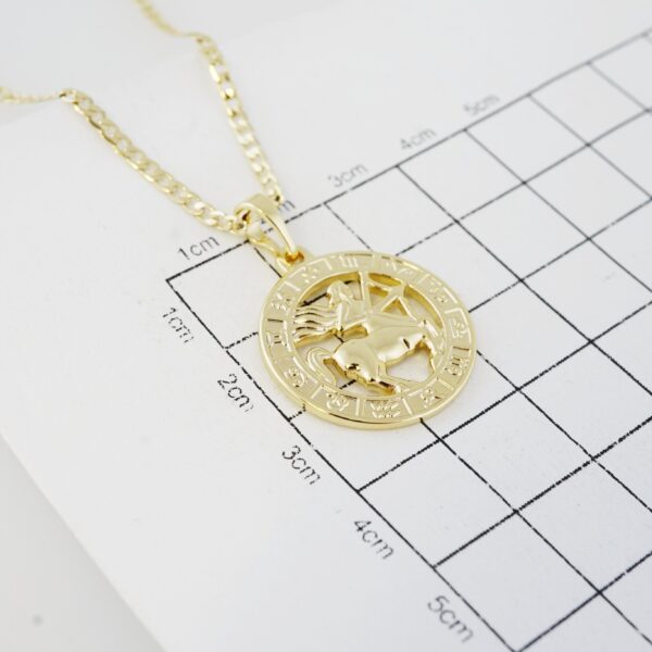 Cadena de Acero Inoxidable Bañada en Oro 14K – CH1308-1 - Imagen 3