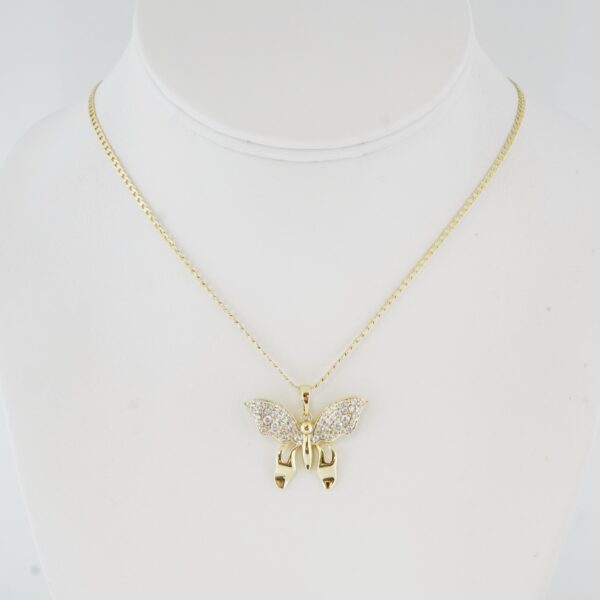 Cadena de Acero Inoxidable Bañada en Oro 14K – CH1320-1