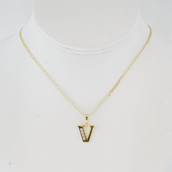 Cadena de Acero Inoxidable Bañada en Oro 14K – CH1291-1