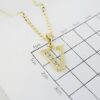Cadena de Acero Inoxidable Bañada en Oro 14K – CH1291-1 - Imagen 3