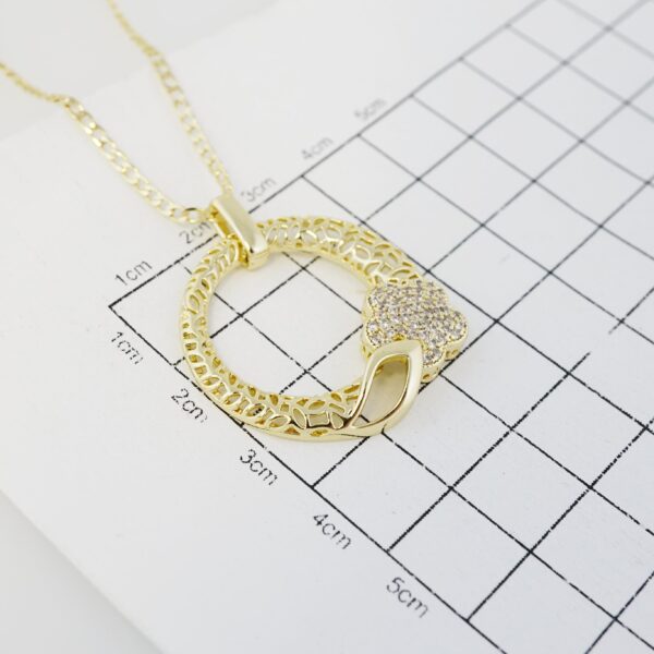 Cadena de Acero Inoxidable Bañada en Oro 14K – CH1288-1 - Imagen 3