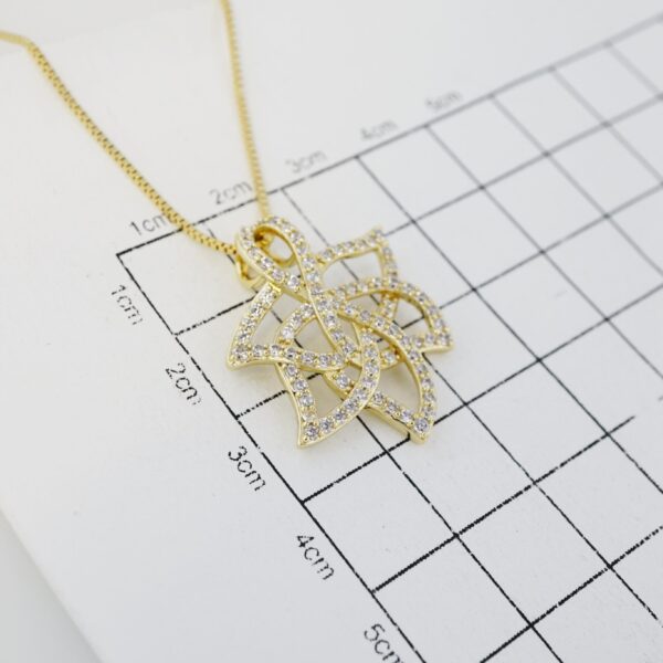 Cadena de Acero Inoxidable Bañada en Oro 14K – CH1354-1 - Imagen 3