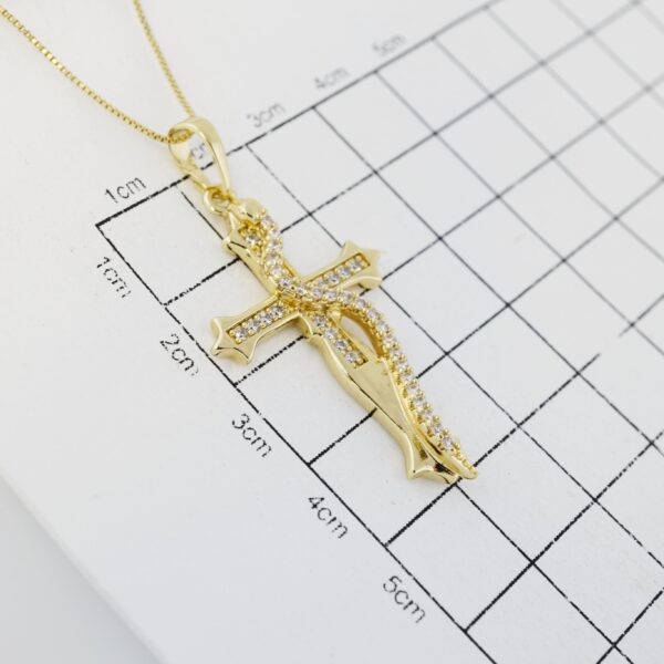 Cadena de Acero Inoxidable Bañada en Oro 14K – CH1370-1 - Imagen 3
