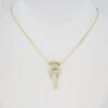 Cadena de Acero Inoxidable Bañada en Oro 14K – CH1334-1