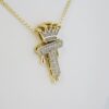Cadena de Acero Inoxidable Bañada en Oro 14K – CH1334-1 - Imagen 2