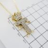 Cadena de Acero Inoxidable Bañada en Oro 14K – CH1334-1 - Imagen 3