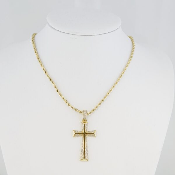 Cadena de Acero Inoxidable Bañada en Oro 14K – CH1288-2