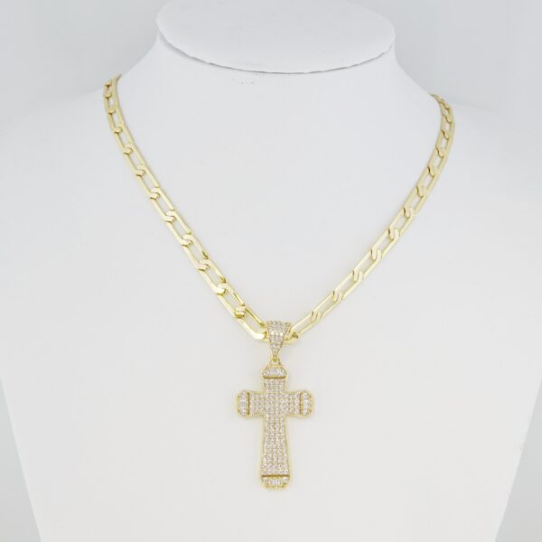 Cadena de Acero Inoxidable Bañada en Oro 14K – CH1289-2