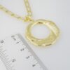 Cadena de Acero Inoxidable Bañada en Oro 14K – CH1291-2 - Imagen 3
