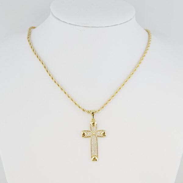 Cadena de Acero Inoxidable Bañada en Oro 14K – CH1293-2