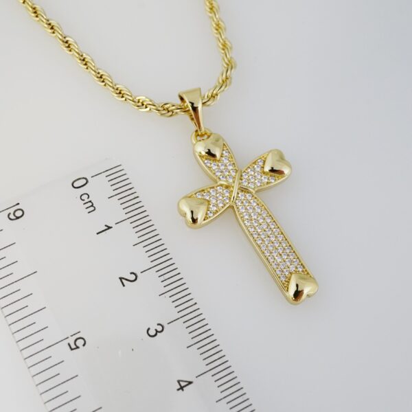 Cadena de Acero Inoxidable Bañada en Oro 14K – CH1293-2 - Imagen 3