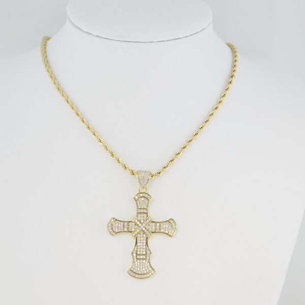 Cadena de Acero Inoxidable Bañada en Oro 14K – CH1294-2