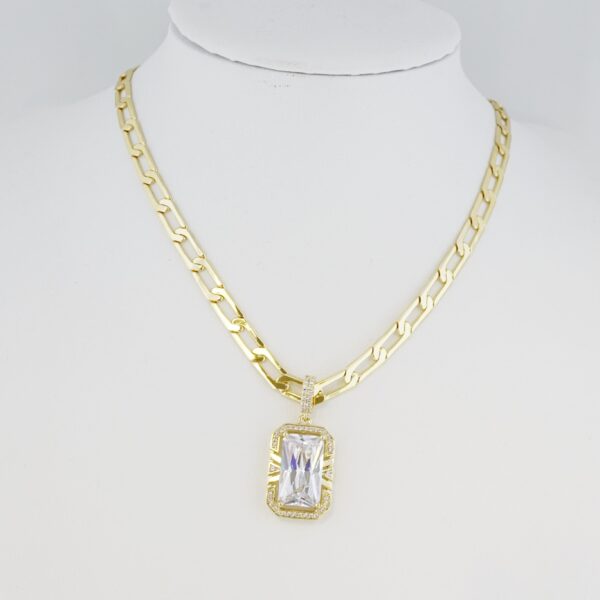 Cadena de Acero Inoxidable Bañada en Oro 14K – CH1299-2