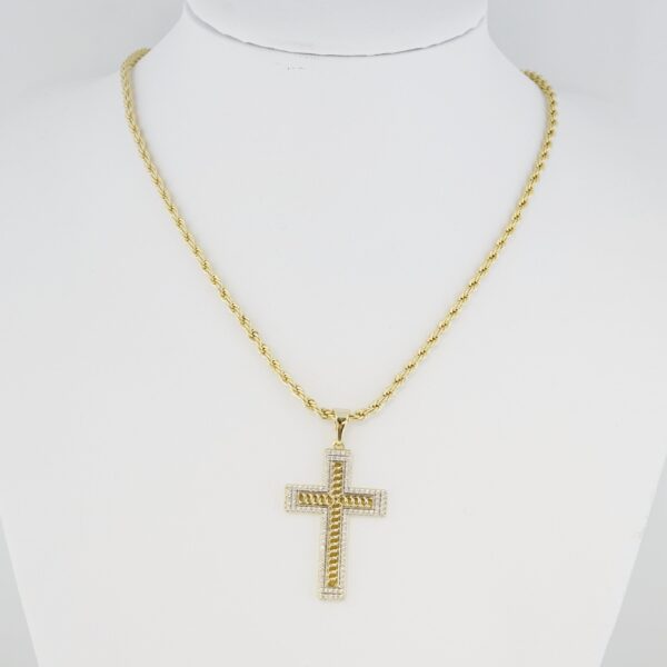 Cadena de Acero Inoxidable Bañada en Oro 14K – CH1300-2