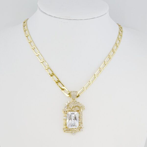 Cadena de Acero Inoxidable Bañada en Oro 14K – CH1303-2