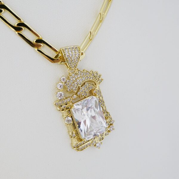 Cadena de Acero Inoxidable Bañada en Oro 14K – CH1303-2 - Imagen 2