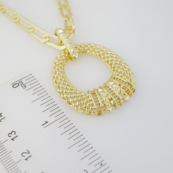 Cadena de Acero Inoxidable Bañada en Oro 14K – CH1304-2 - Imagen 3