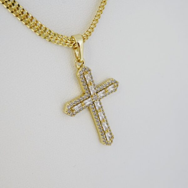 Cadena de Acero Inoxidable Bañada en Oro 14K – CH1305-2 - Imagen 2