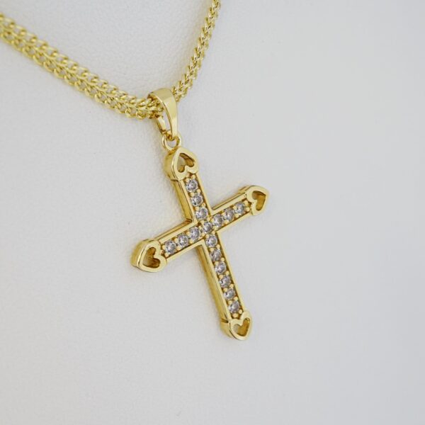Cadena de Acero Inoxidable Bañada en Oro 14K – CH1306-2 - Imagen 2