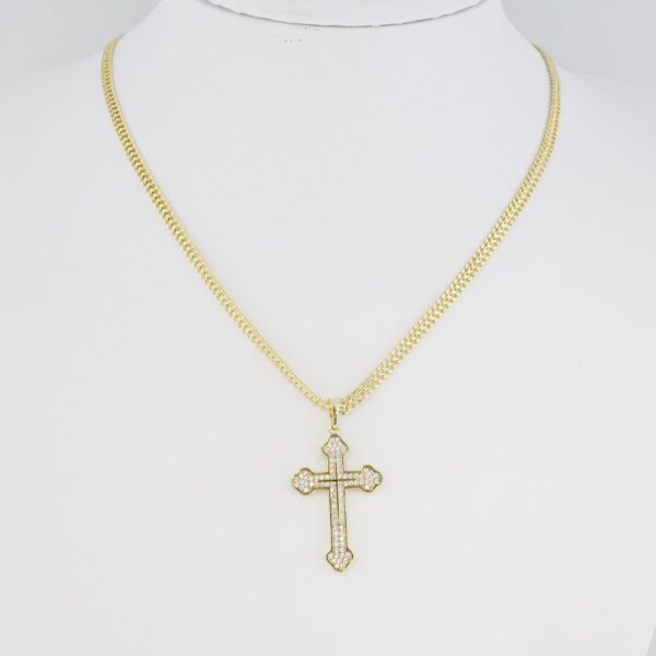Cadena de Acero Inoxidable Bañada en Oro 14K – CH1307-2