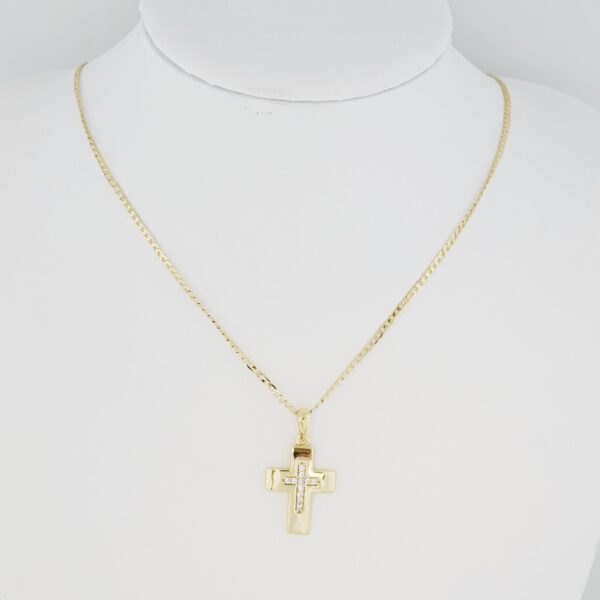 Cadena de Acero Inoxidable Bañada en Oro 14K – CH1313-2