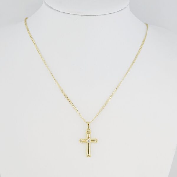 Cadena de Acero Inoxidable Bañada en Oro 14K – CH1314-2