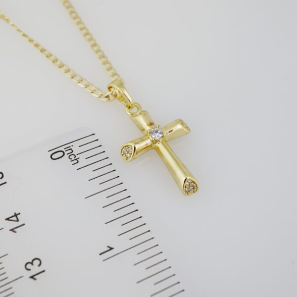 Cadena de Acero Inoxidable Bañada en Oro 14K – CH1314-2 - Imagen 3