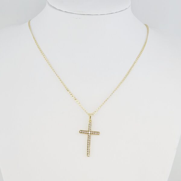 Cadena de Acero Inoxidable Bañada en Oro 14K – CH1315-2