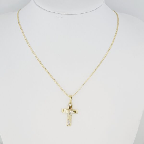 Cadena de Acero Inoxidable Bañada en Oro 14K – CH1318-2