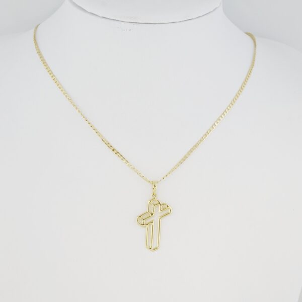 Cadena de Acero Inoxidable Bañada en Oro 14K – CH1319-2