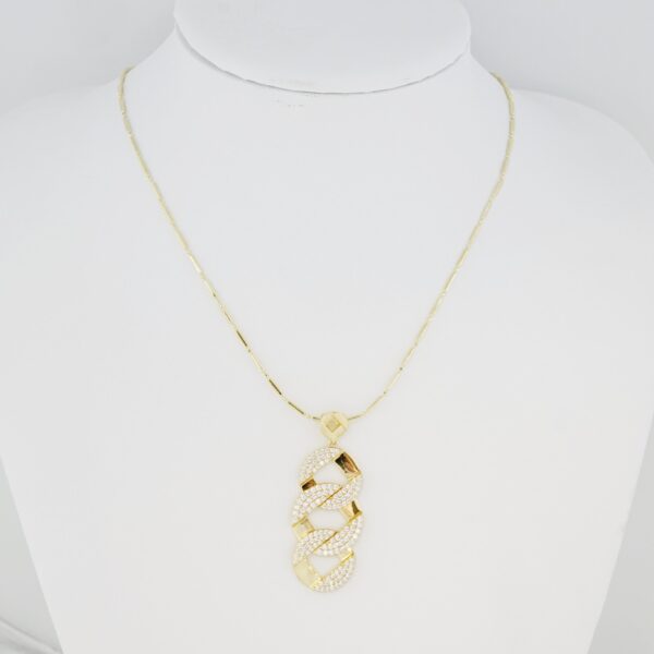 Cadena de Acero Inoxidable Bañada en Oro 14K – CH1323-2
