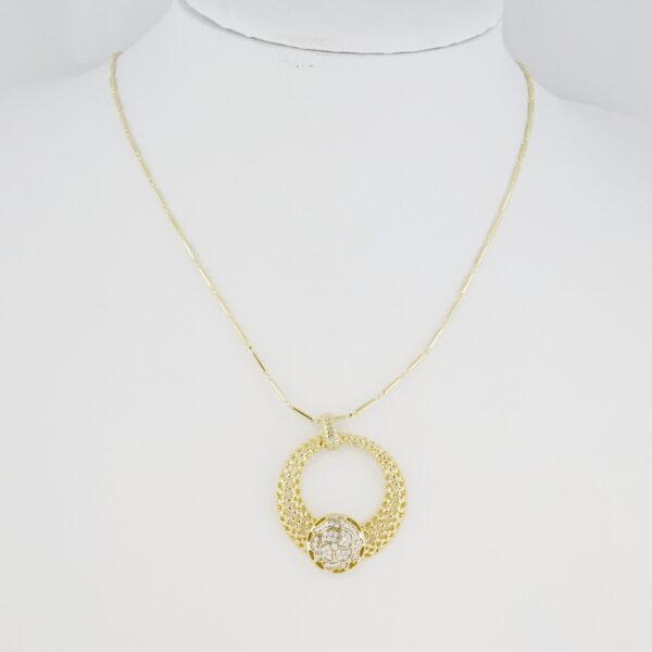 Cadena de Acero Inoxidable Bañada en Oro 14K – CH1324-2