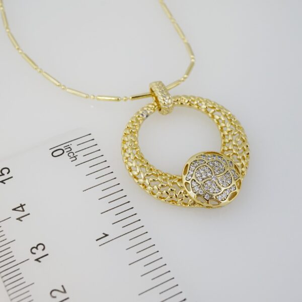Cadena de Acero Inoxidable Bañada en Oro 14K – CH1324-2 - Imagen 3