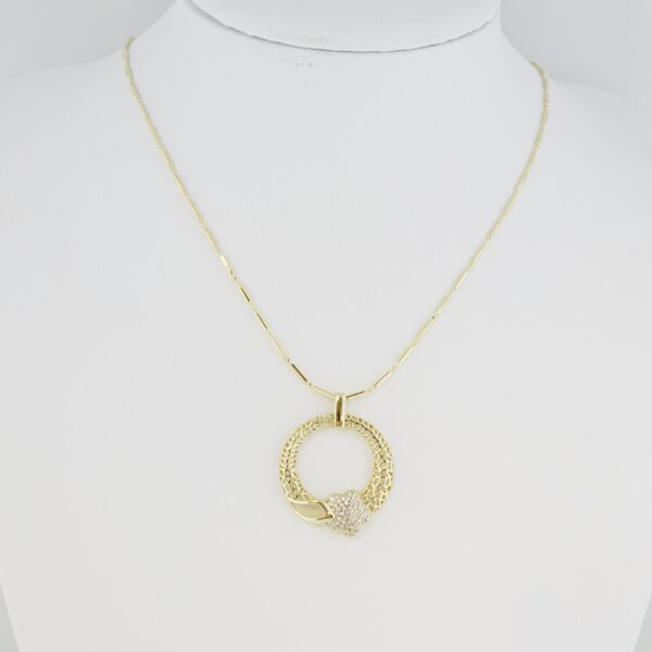 Cadena de Acero Inoxidable Bañada en Oro 14K – CH1328-2