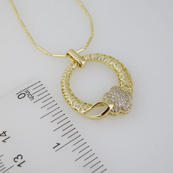 Cadena de Acero Inoxidable Bañada en Oro 14K – CH1328-2 - Imagen 3